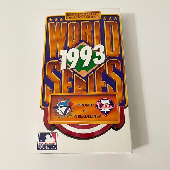 World Series 1993 Toronto Blue Jays Vs Philadelphia Phillies VHS Tape Baseball - Picture 1 of 16